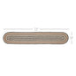 Sawyer Mill Charcoal Creme Jute Oval Runner 13x72