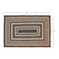 Sawyer Mill Charcoal Creme Jute Rug Rect 24x36