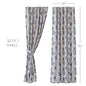 Dorset Navy Floral Panel Set of 2 96x50