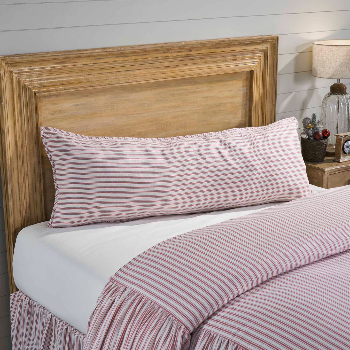 Timeless Ticking Red Body Pillow Cover