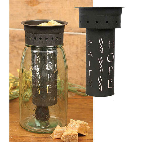 Faith Hope Love Quart Mason Jar Wax Warmer Kit - Min of 4