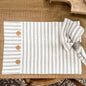Timeless Ticking Gray Placemat Set of 4 18Lx12W