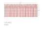Annie Buffalo Coral Check Valance 16x60