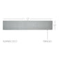 Burlap Dove Grey Runner Fringed 12x72