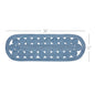 Celeste Blended Blue Indoor/Outdoor Runner Oval 12x36