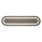 Floral Vine Jute Rug/Runner Oval w/ Pad 24x96