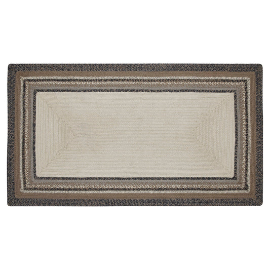 Floral Vine Jute Rug Rect Welcome w/ Pad 27x48
