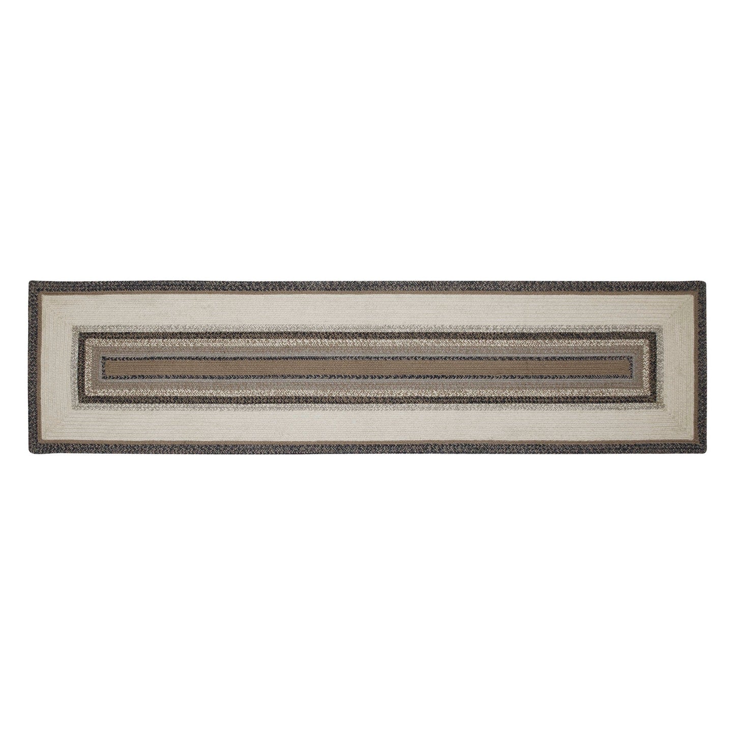 Floral Vine Jute Rug/Runner Rect w/ Pad 24x96