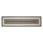 Floral Vine Jute Rug/Runner Rect w/ Pad 24x96