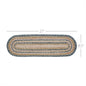 Kaila Jute Stair Tread Oval Latex 8.5x27