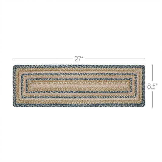 Kaila Jute Stair Tread Rect Latex 8.5x27
