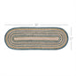 Kaila Jute Oval Runner 12x36