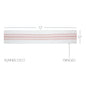 Antique White Stripe Coral Indoor/Outdoor Runner 12x72