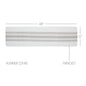 Antique White Stripe Dove Grey Indoor/Outdoor Runner 12x48