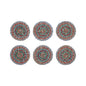 Multi Jute Coaster Set of 6