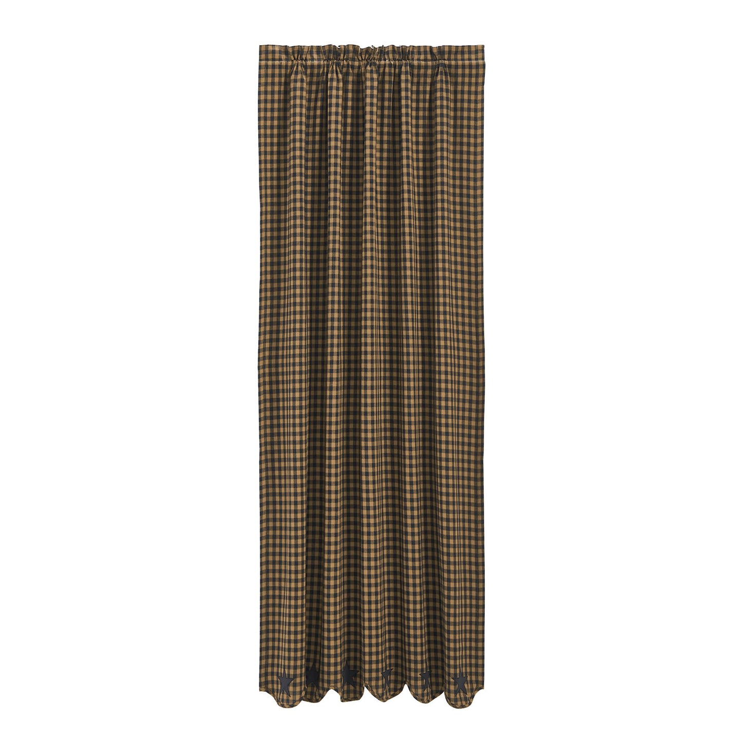 Black Star Blackout Panel Scalloped 84x50