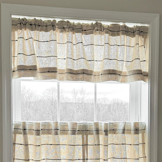 Farmcloth Stripe Valance 16Lx72W