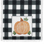 Annie Black Check Buffalo Plaid Pumpkin Harvest Table Runner Farmhouse Fall Holiday Kitchen Dining Home Decor, 12x36 Inches