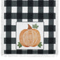 Farmhouse Black White Buffalo Plaid Pumpkin Table Runner 12x48 Inch Fall Autumn Harvest Kitchen Dining Decor