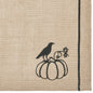 Raven Harvest Farmhouse Rustic Natural Jute Burlap Placemat Set (2) 13x19 Inch Table Mats