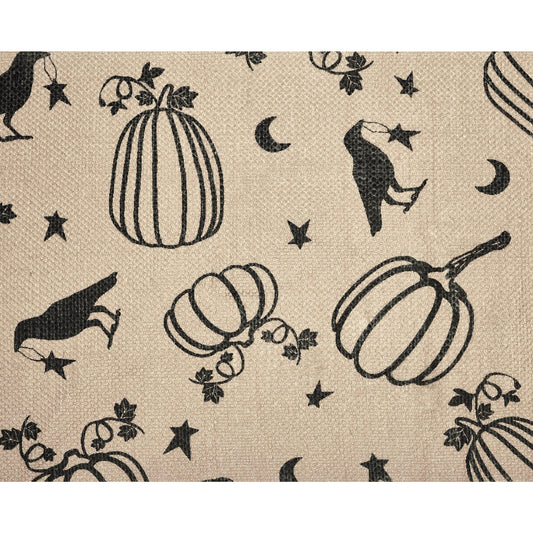 Raven Harvest Black Polypropylene Indoor Outdoor Runner Rug 17x36 Farmhouse Rustic Durable Easy Clean Entryway Patio Kitchen Hallway