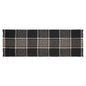 Eston Black Tan Plaid Runner 12x36