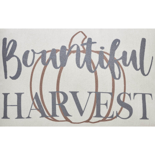 Pumpkin Harvest Fall Decorative Throw Pillow 9.5x14 Inch Lumbar Accent Autumn Farmhouse Home Decor