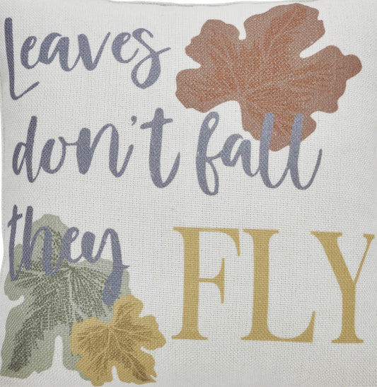Bountifall Leaves Fall Autumn Throw Pillow 12x12 Decorative Accent Cushion for Indoor Home Decor