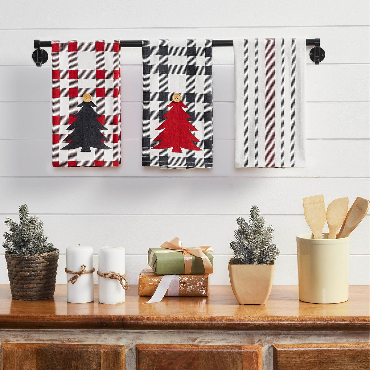 Gregor Plaid Tea Towel Set of 3