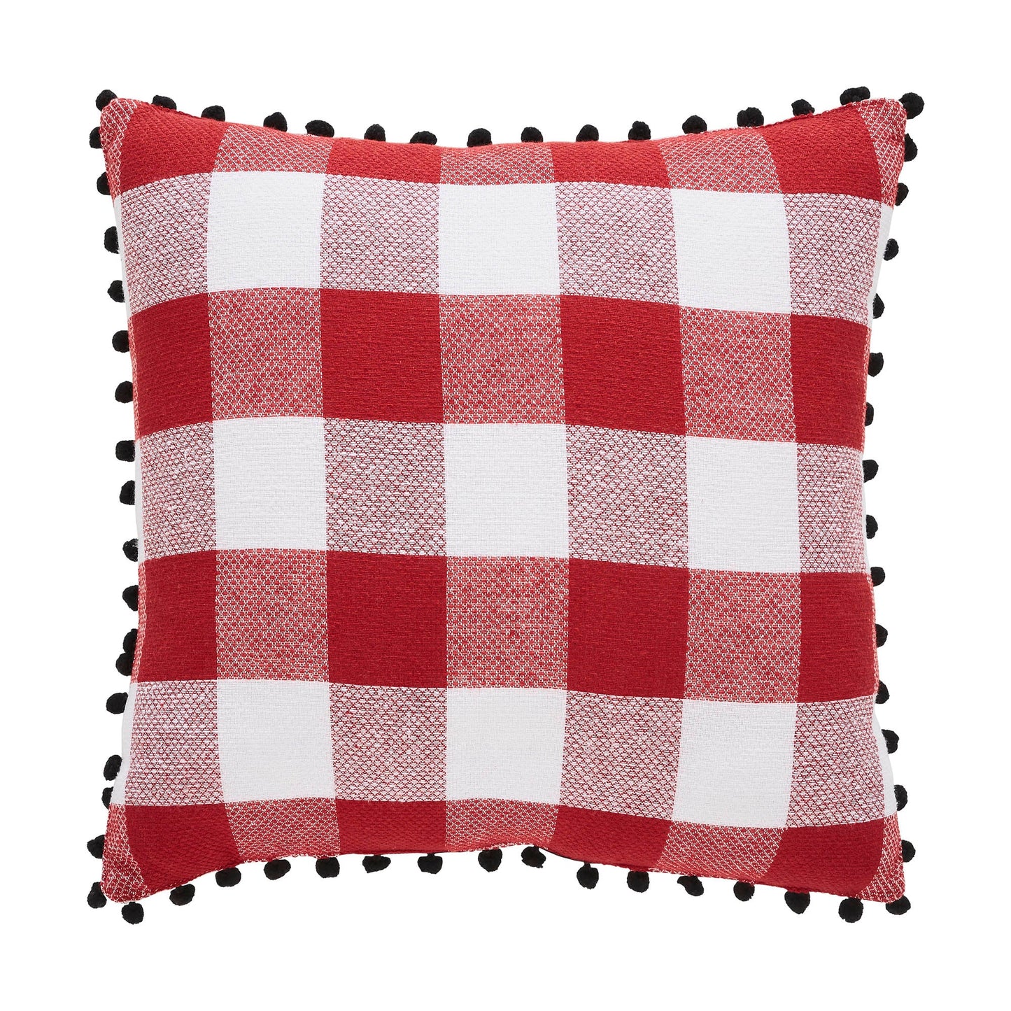 Annie Red Check Vintage Santa Pillow 18x18