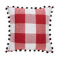 Annie Red Check Vintage Santa Pillow 12x12