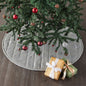 Yuletide Burlap Dove Grey Snowflake Tree Skirt 36