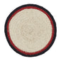 Jolly Ole Santa Jute Trivet 8 inch Diameter