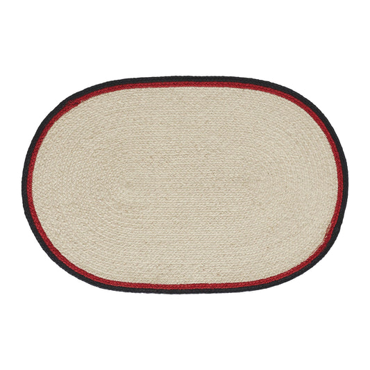 Jolly Ole Santa Jute Oval Placemat 13x19