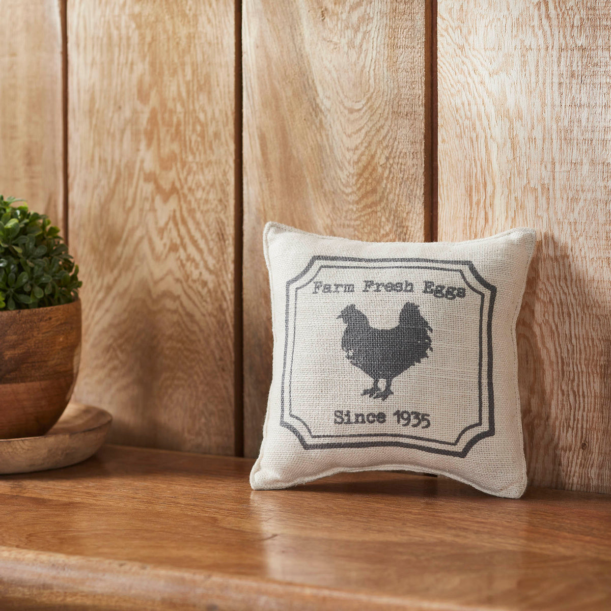 Finders Keepers Chicken Silhouette Pillow