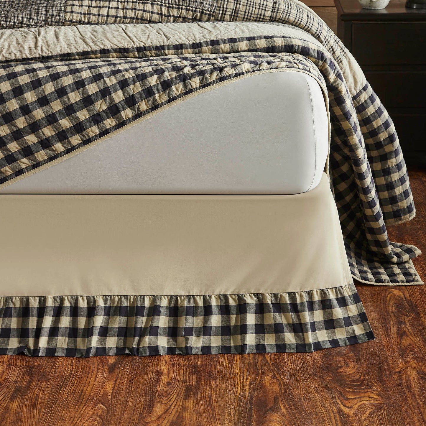 My Country Ruffled King Bed Skirt 78x80x16