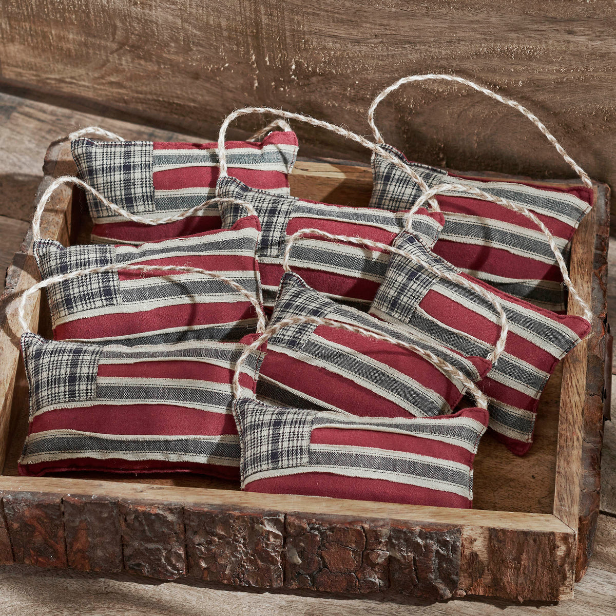 My Country Flag Ornament Bowl Filler Set of 8