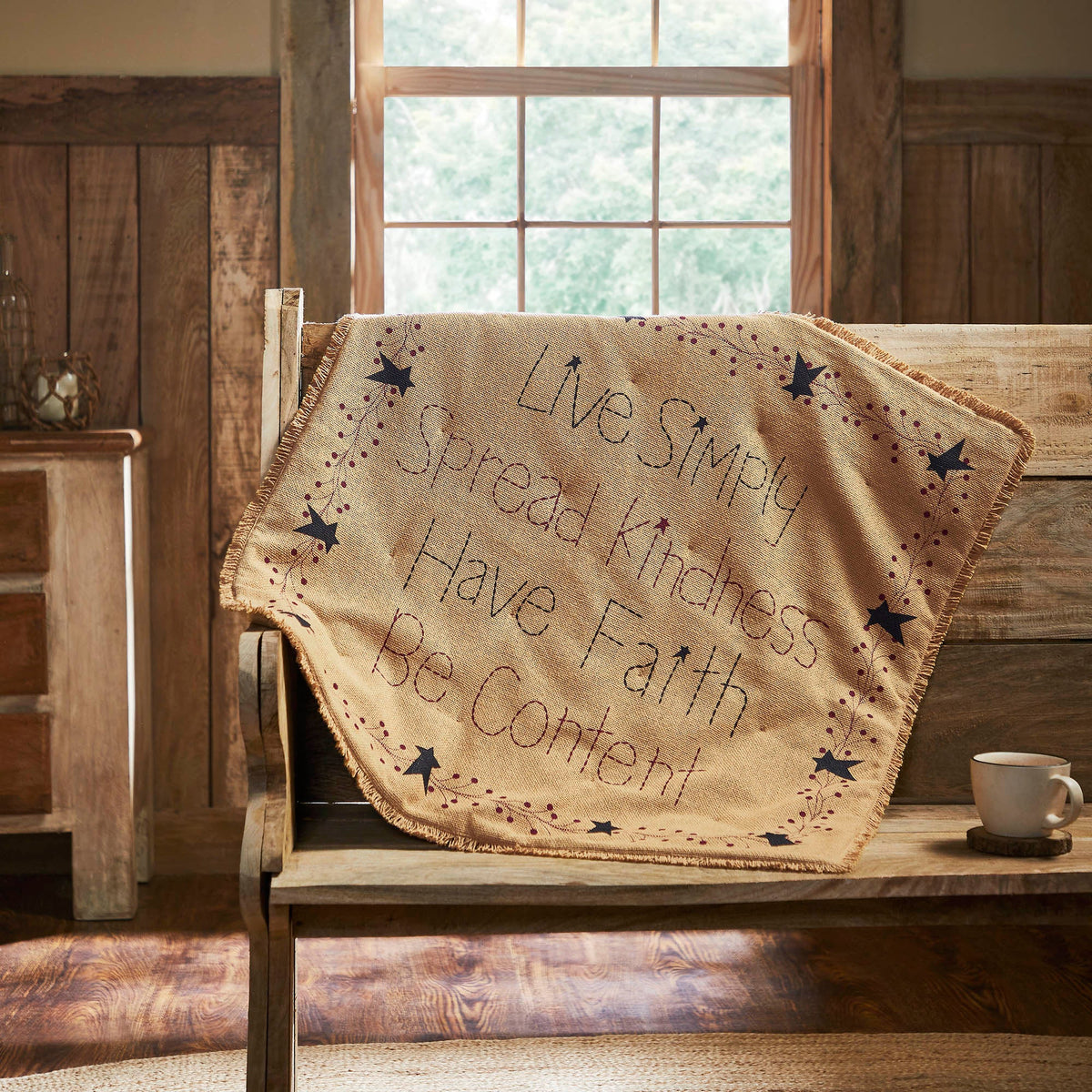 Pip Vinestar Burlap Lap Throw