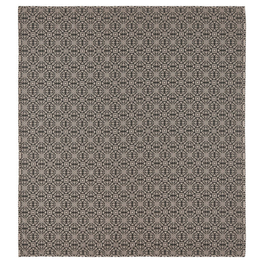 Custom House Black Tan Jacquard King Coverlet 106Wx97L