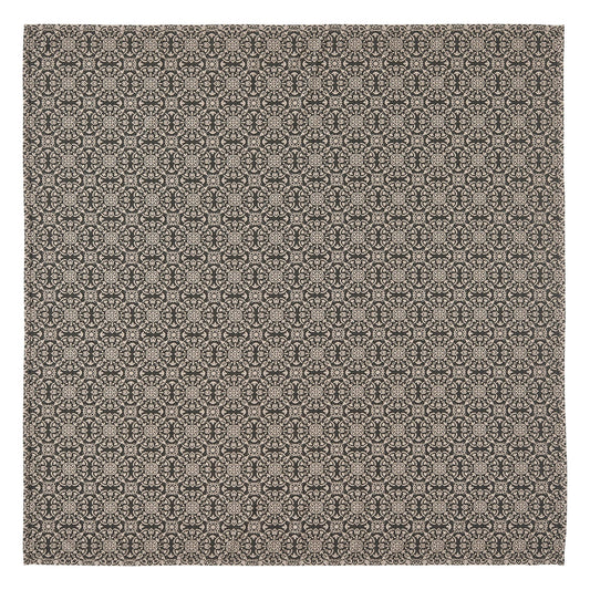 Custom House Black Tan Jacquard Queen Coverlet 94Wx94L