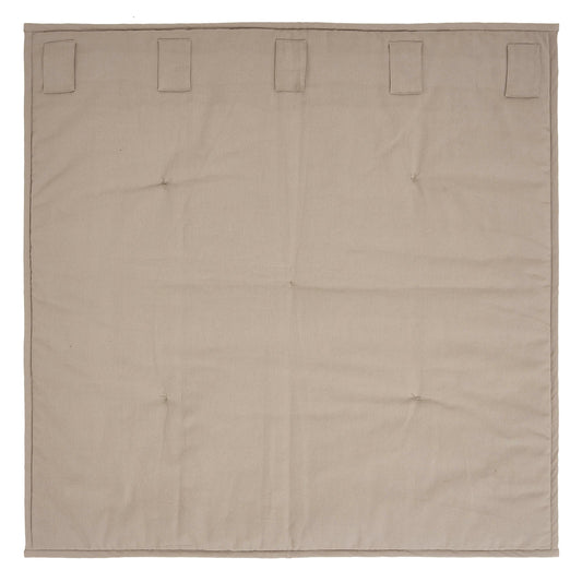 Custom House Black Tan Jacquard Quilted Lap Throw 34Wx34L