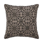 Custom House Black Tan Jacquard Pillow 9x9