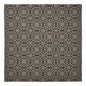 Custom House Black Tan Jacquard Table Topper 42x42