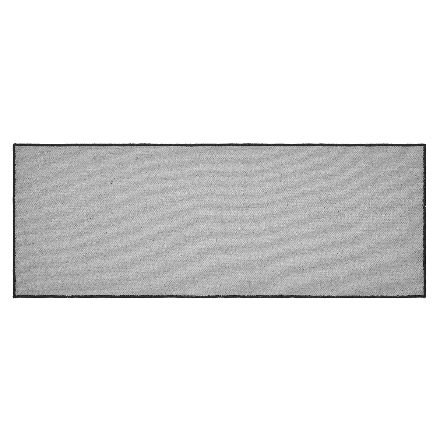 Custom House Black Tan Jacquard Polyester Bathmat 17x48