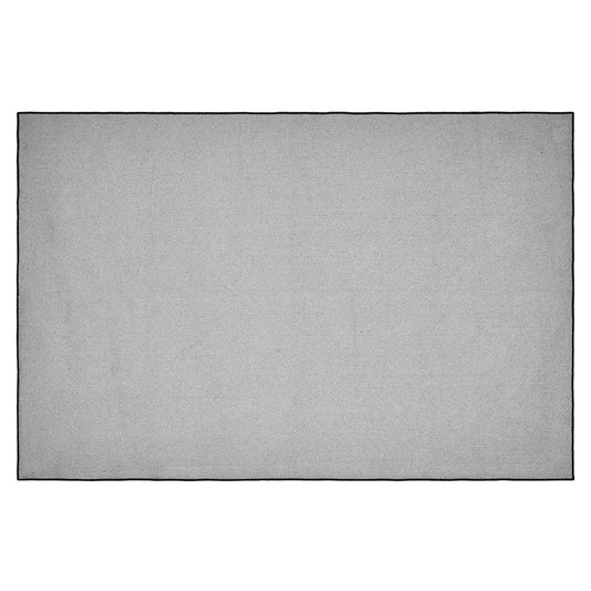 Custom House Black Tan Jacquard Polyester Rug Rect 48x72