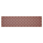 Custom House Burgundy Tan Jacquard Runner 12x48