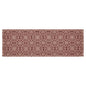 Custom House Burgundy Tan Jacquard Runner 8x24