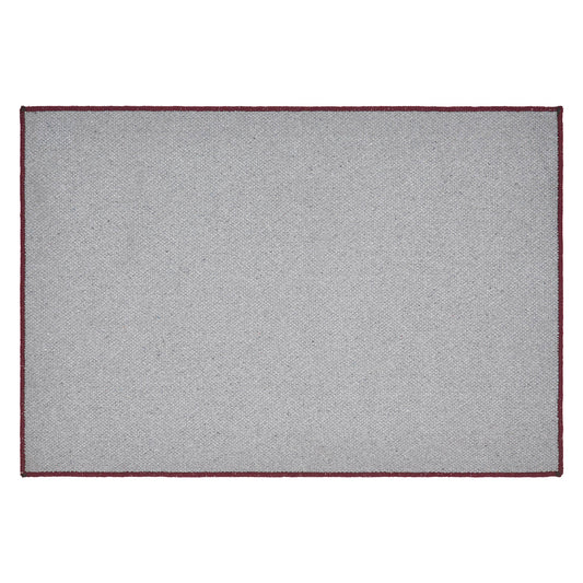 Custom House Burgundy Tan Jacquard Polyester Bathmat 20x30