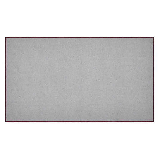 Custom House Burgundy Tan Jacquard Polyester Rug Rect 27x48