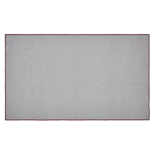 Custom House Burgundy Tan Jacquard Polyester Rug Rect 36x60
